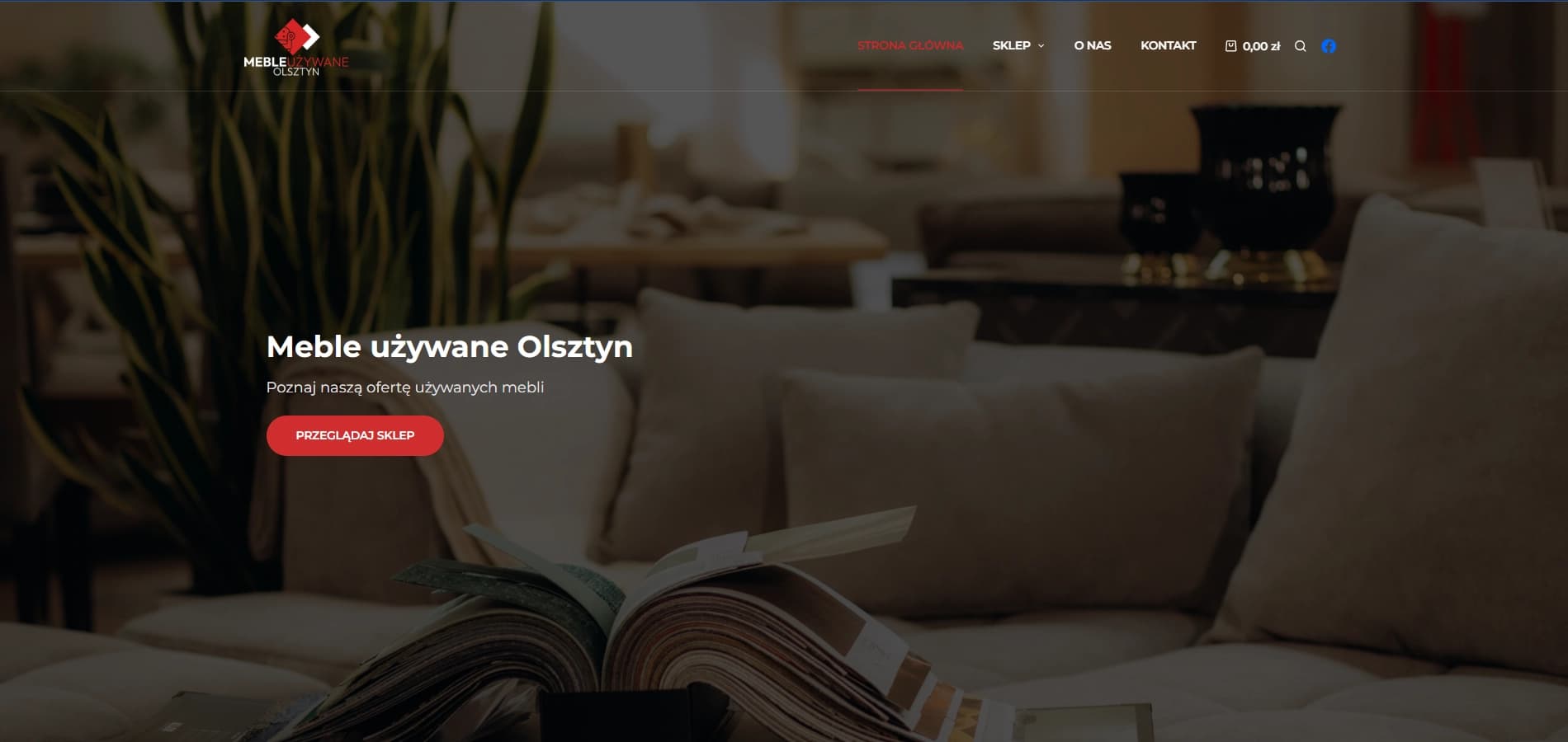 Zrzut ekranu strony olsztynmeble.pl